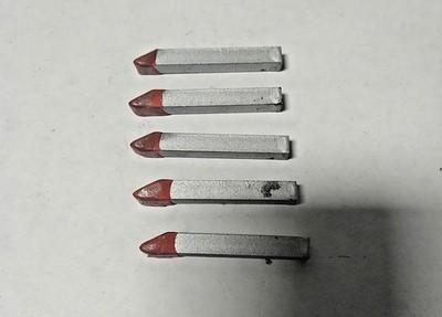 Super Brazed Tipped Carbide Lathe Tool Bit 1/4'' Shank EOR 4 883 USA Made 5pcs