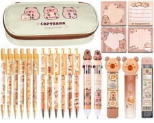 Cute Capybara School Supplies Stationery Set Kawaii Stationery Birthday Chris...