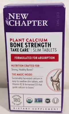 New Chapter Bone Strength Take Care - 180ct Slim Tablets - EXP 05/27 - NEW