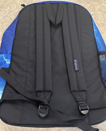 JanSport Zaino Unisex Blu Nero E' Elettrico Cross Town Plus 17" Nuovo con etichette - Foto 2 di 3
