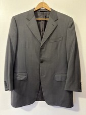 Canali 2 Pc Suit Mens 42R - Pants 34x28 - Woolmark 100 Virgin - Made In Italy