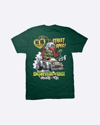 DGK Skateboards x Kaido House Wide Open Forest Green T-Shirt