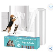 JKLMN Door Protector from Dog Scratching Transparent Dog Scratch Guard New