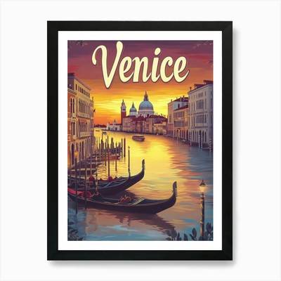 Aihrgdesign A Retro Reiseposter F Gerahmtes Wandbild Poster Leinwanddruck Bild