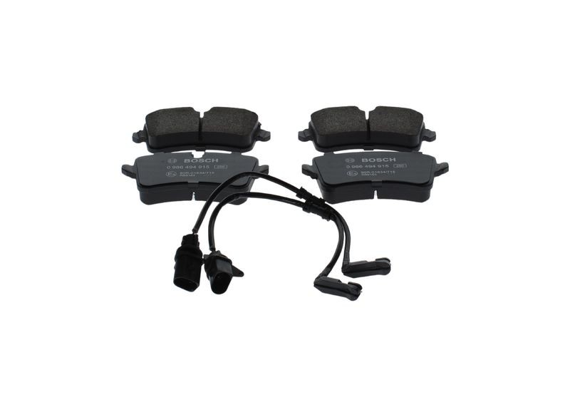 Plaquettes de frein BOSCH 0986494915 anti-vibration pour disques AUDI