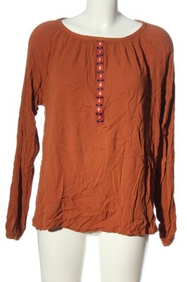 DEFACTO Langarm-Bluse Damen Bluse Gr. DE 46 hellorange Casual-Look