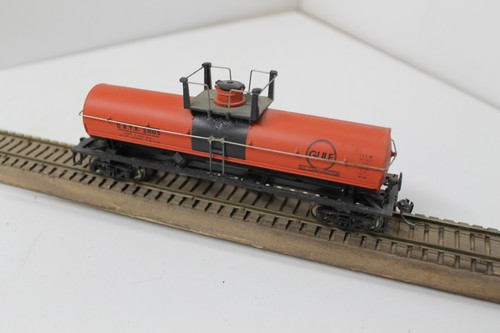 Coche cisterna química Athearn 1550 escala HO 40' Gulf GATX 2605 MW Kadee's usado | Zustand: Used