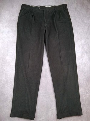 Ballin Corduroy Pants Mens 40x34 Green Comfort Eze Dress Trousers Made Canada