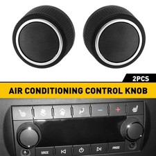 2 Fits Chevrolet Silverado Cadillac Rear Radio Volume Control Knobs Black Pair