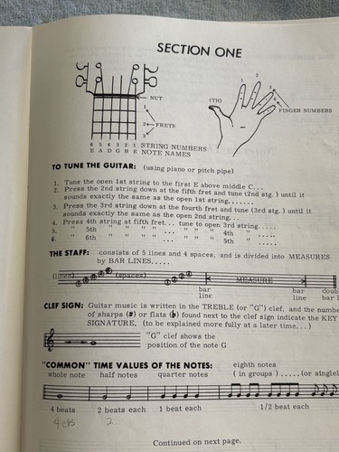 A Modern Method For Guitar, Vol. 1, William Leavitt, guitar instruction - Picture 4 of 11