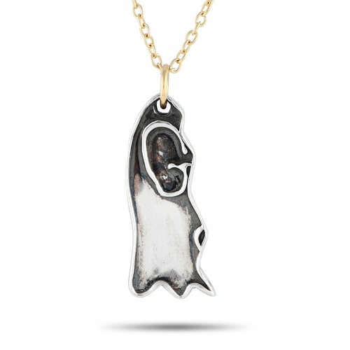 Gucci Ghost 18K Yellow Gold and Silver Necklace GU08-100223 - Picture 1 of 4