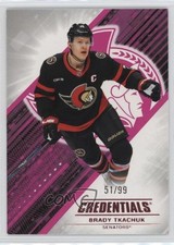 2024-25 Upper Deck Credentials Pink 51/99 Brady Tkachuk #32 1q2o
