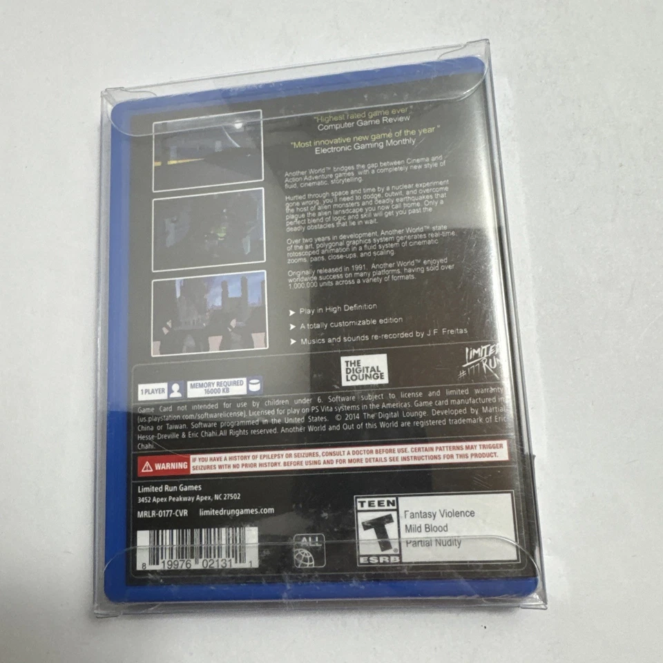 Another World - 20th Anniversary Sony Playstation Vita Brand NEW Factory Sealed - Image 2 of 4