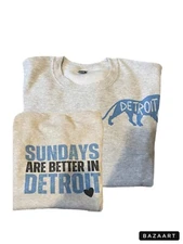 Detroit Lions Sweatshirt- fits true to size- Gilden brand