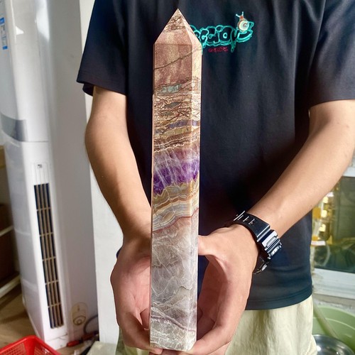 1.88LB Natural agate Amethyst QuartzAmethyst column mineral sample - 第 11/12 張圖片