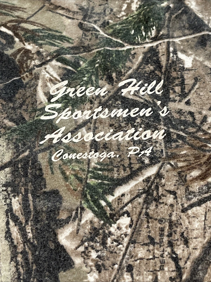 Code V 5 Camouflage Camo T- Shirt Green Hill Sportsmen’s Assoc. Conestoga, PA XL - Image 4 of 4