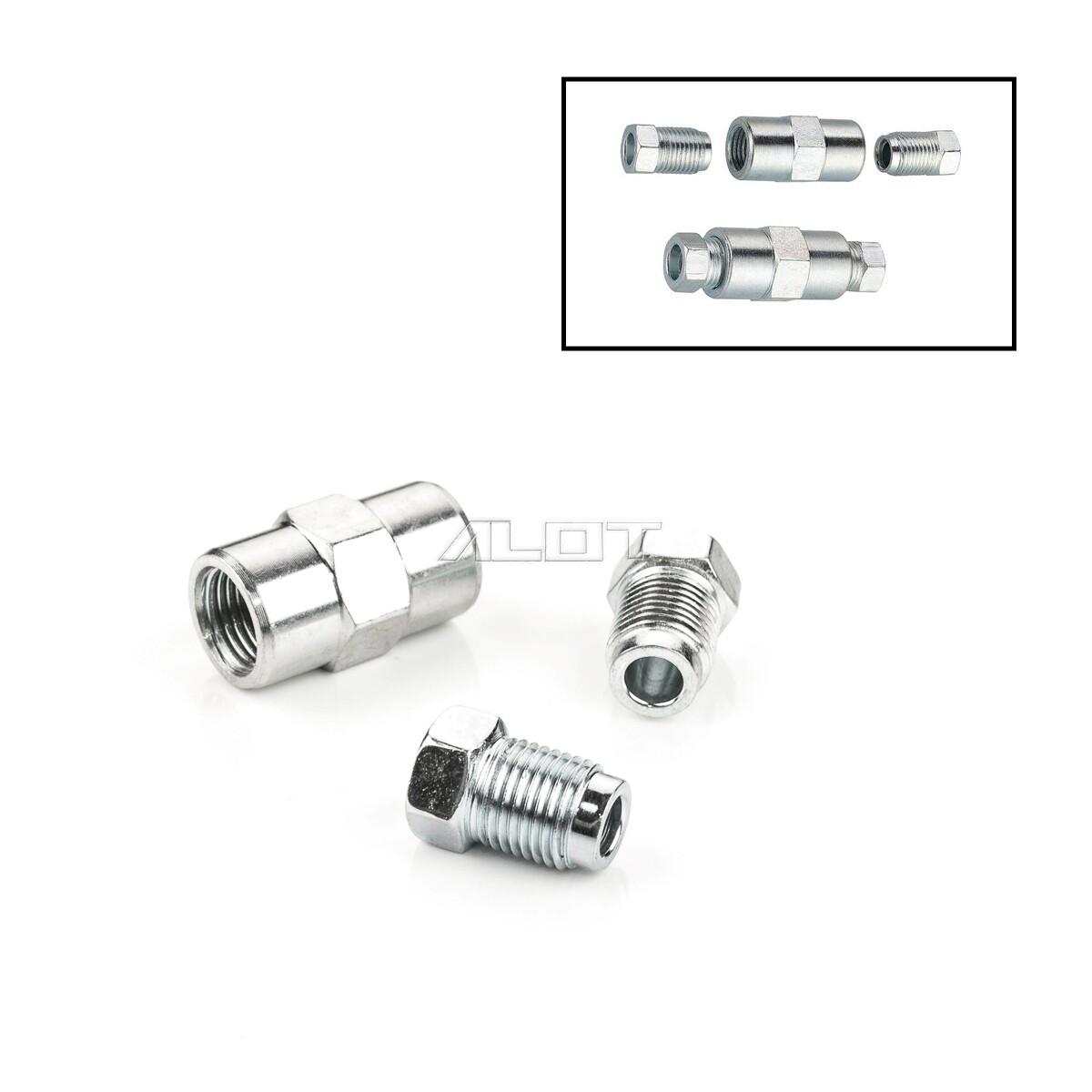 GVSS 10 Stück Bremsleitungsverbinder Messing - 4,75 Mm Hydraulische Verbindungen