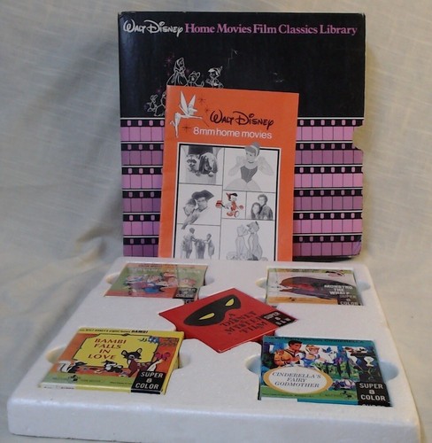 1950's WALT DISNEY HOME MOVIES FILM CLASSICS LIBRARY 5 SUPER 8MM IN BOX - Bild 1 von 4