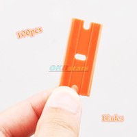 Replaces Automotive Plastic Razor Scraper Blades Double Edged 100 Blades/box K Replaces Automotive Plastic Razor Scraper Blades Double Edged 100 Blades/box K