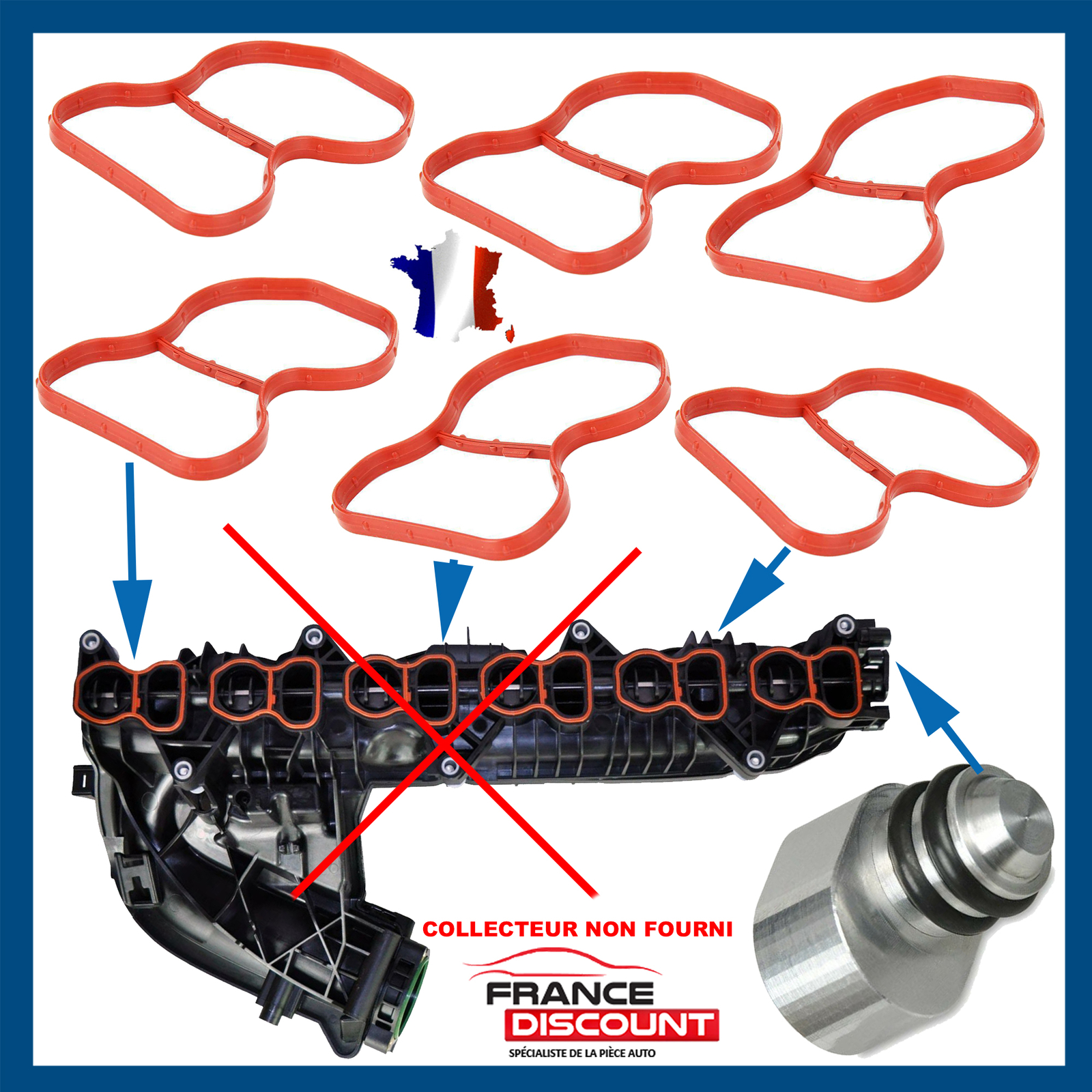 Bouchons de collecteur admission E90 330D anti-casse moteur pour volets de turbulences