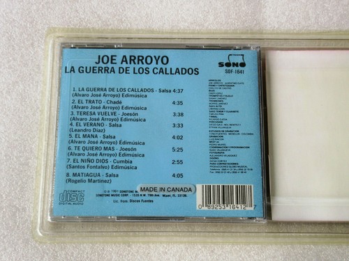 JOE ARROYO / LA GUERRA DE LOS CALLADOS CD 1991 SONOTONE CANADA LATIN SALSA OOP - Picture 7 of 7