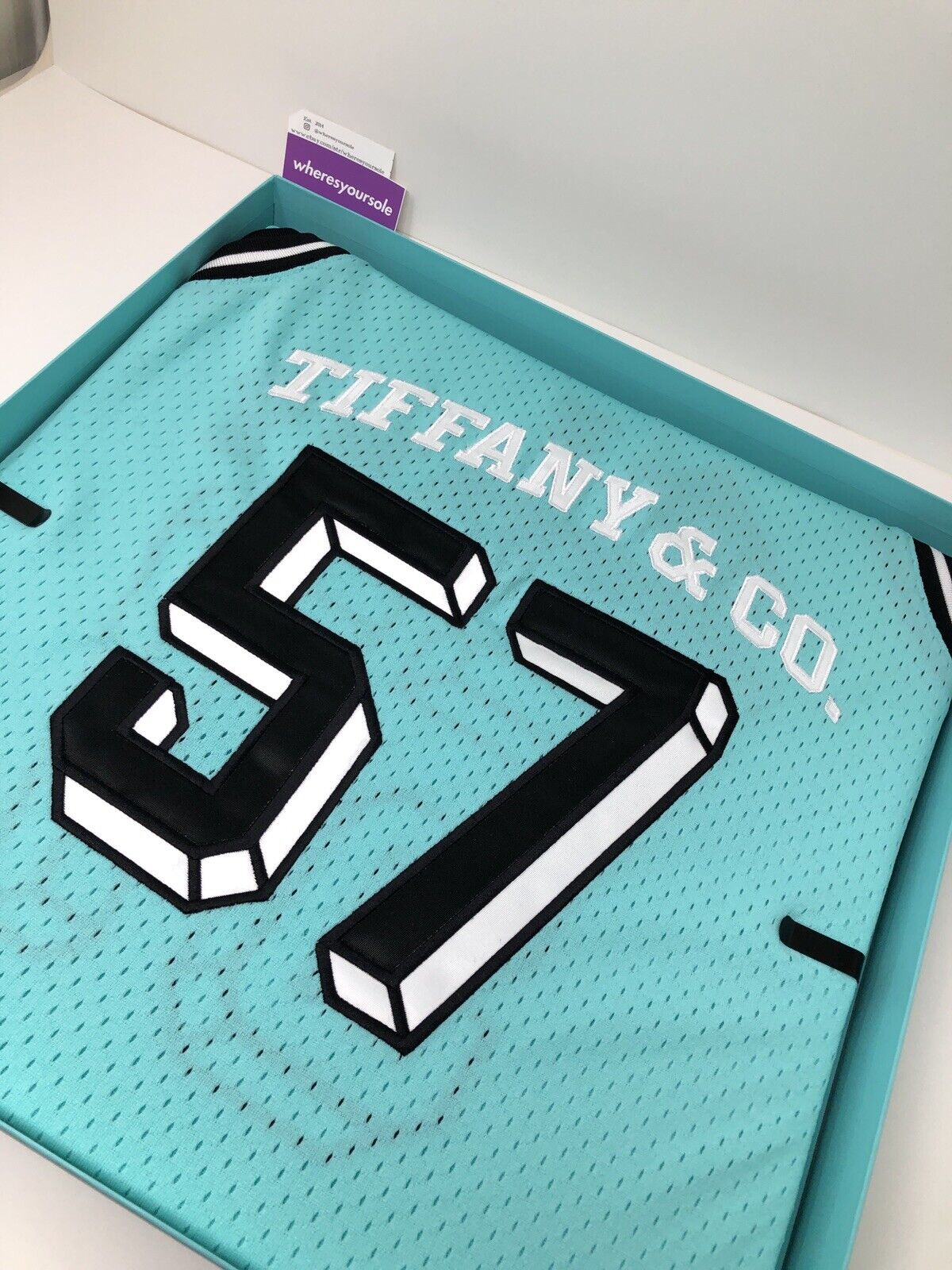 Tiffany & Co. x NBA x Mitchell & Ness Basketball Jersey Tiffany Blue/Black