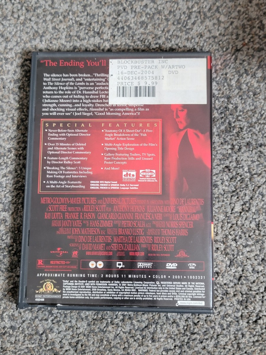 洋画・外国映画 HANNIBAL DVD SPECIAL BOX Amazon.com: Hannibal (Two-Disc Special Edition) : Anthony