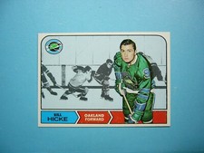 1968/69 TOPPS NHL HOCKEY CARD #86 BILL HICKE NM SHARP!! 68/69 TOPPS