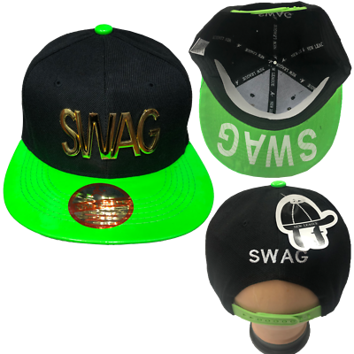SWAG Gold LOGO Hip Hop Snapback Adjustable Baseball Cap Hats