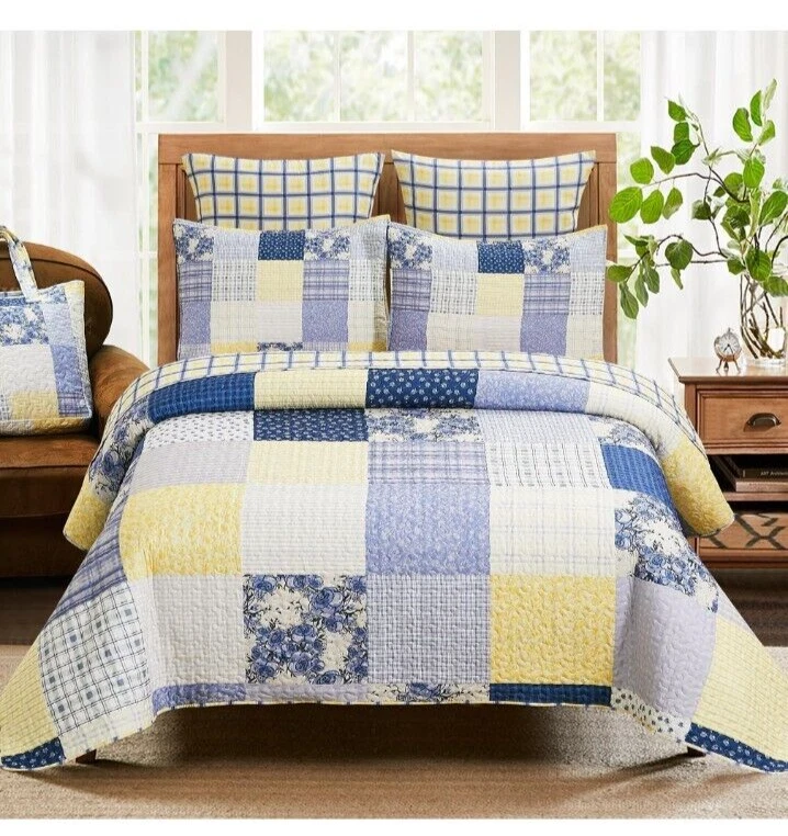 NEW Virah Bella - Full Size Rustic Quilt Set with Matching Tote - King Set - Image 4 of 4