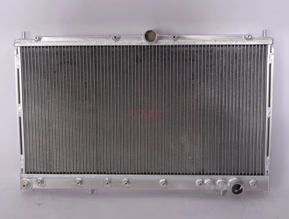 2Rows All Aluminum Radiator For Dodge Stealth 3.0L 1991-1996 MT 1992 1993 1994 - Image 2 of 4