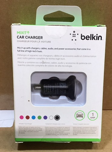 Belkin Mixit USB Car Charger Fast Charging Lightning Compatible Black C22 - Picture 2 of 3
