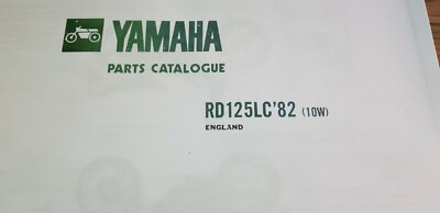 Yamaha RD 125 LC mk 1 10W TEILELISTE HANDBUCH KATALOG Nos.