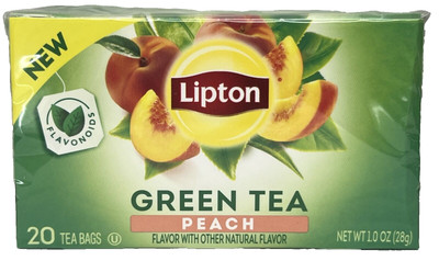 Lipton Peach Green Tea Bags 20 ct 1 oz