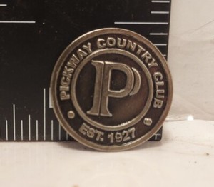 Pickway 1927 Est. Country Club Golf Ball Marker Metal Course Magnetic