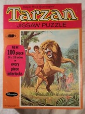 RARE Vintage 1968 Whitman Edgar Rice Burroughs Tarzan Jigsaw Puzzle