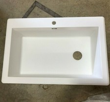 Ruvati RVG1033 epiGranite 33" Undermount Single Basin Granite - Artic White