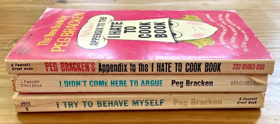 🍒 Peg Bracken Vintage LOT I Try to Behave Myself Appendix Didn't Come to 🍒 Foto 2 de 2