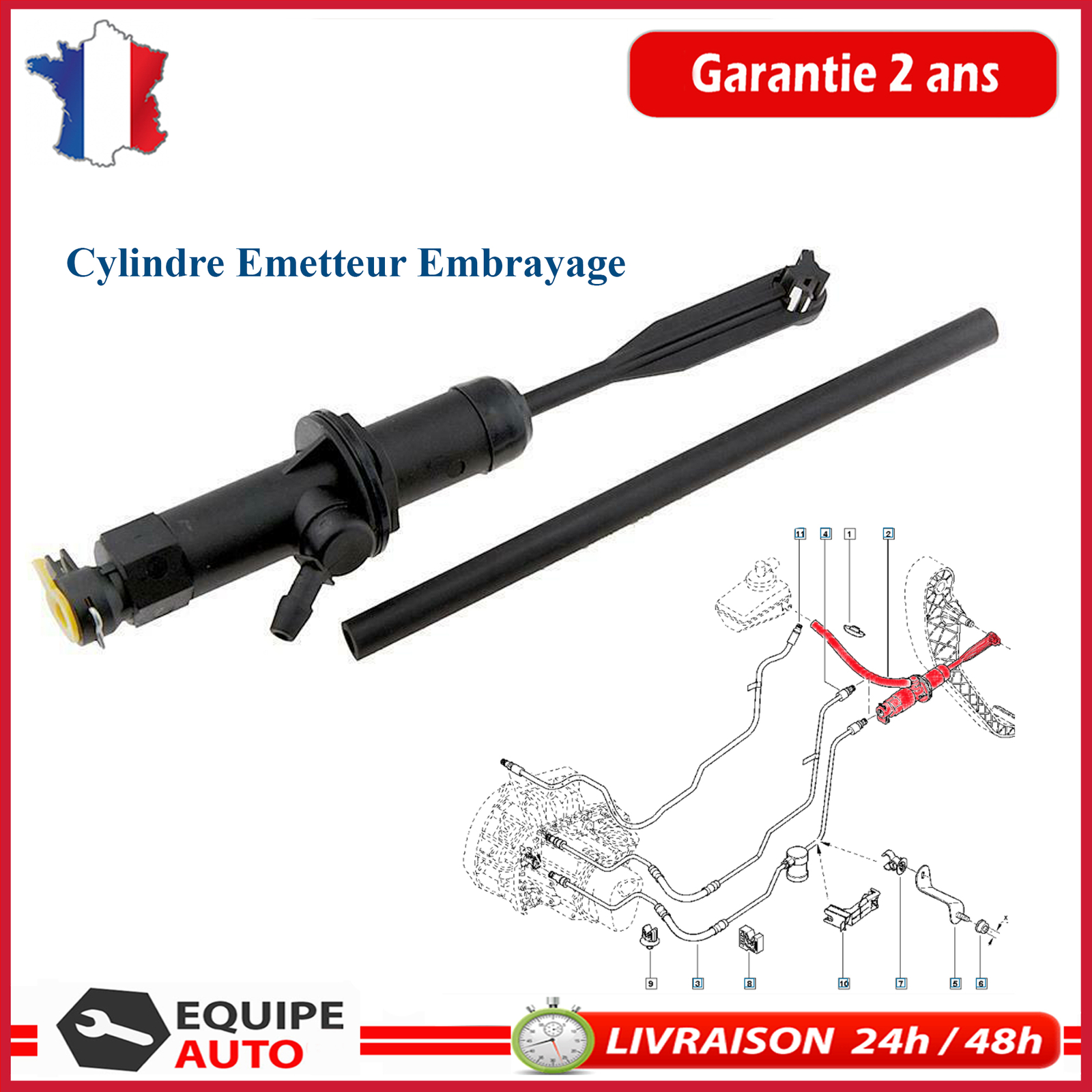 Pompe Embrayage DUSTER LOGAN SANDERO 6001548446 8200424004 Cylindre