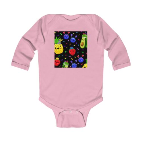 Dancing Fruit Bodysuit for Infants, Cute Baby Outfit, Colorful Baby Clothes - Picture 10 of 11