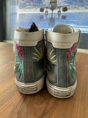 Saint Laurent Ysl Bedford High Top Sneakers Shoes Trainers 44 | eBay