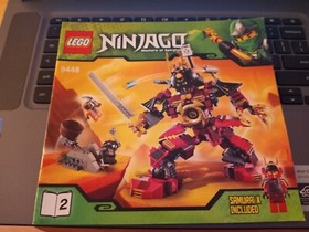 Lego 9448 Ninjago Samurai Mech Instruction Manual Books 1 & 2.