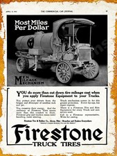 1915 Firestone Tire & Rubber Co. New Metal Si...