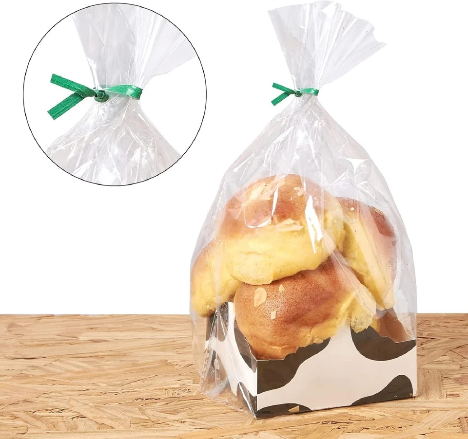 500 Pcs 6Green Paper Twist Ties Reusable Ties for Party Cello Candy Bread - Image 3 of 4