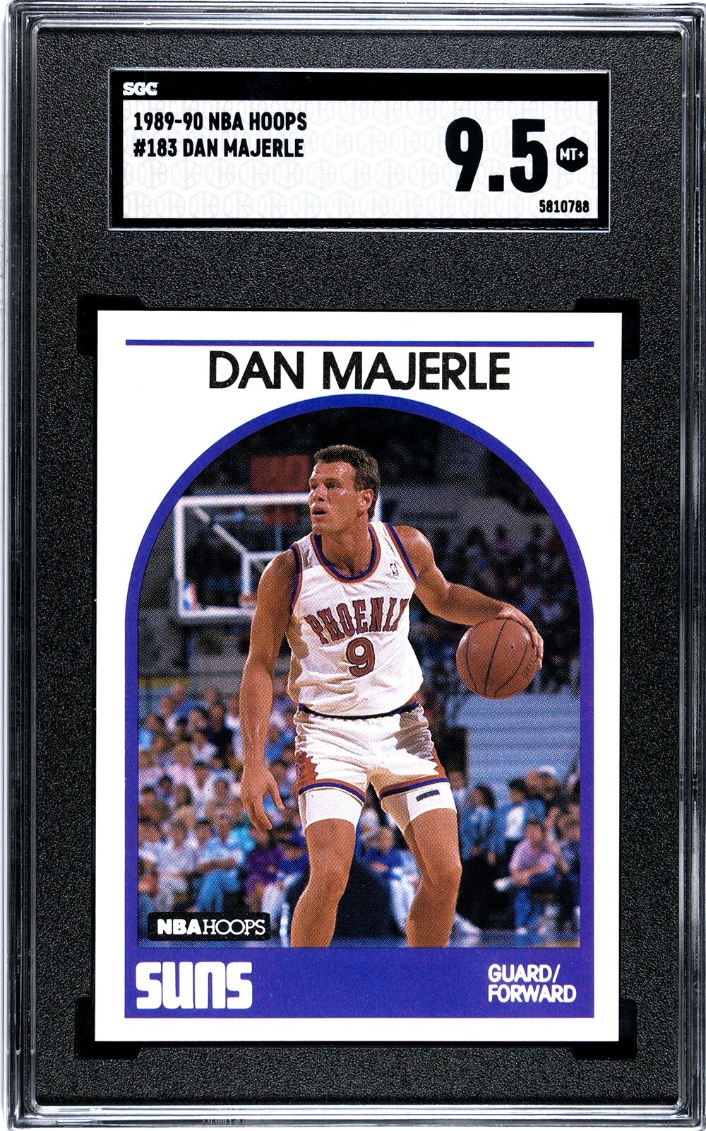 1989-90 NBA Hoops #183 Dan Majerle Rookie SGC 9.5 MINT+ RC