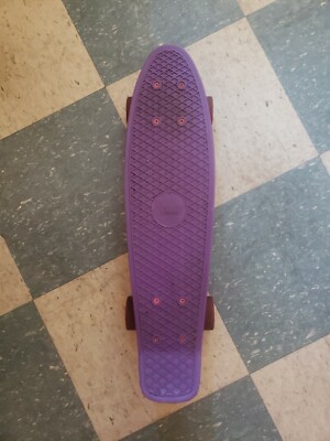 Authentic Penny Board 22” Vinyl Skateboard Purple Deck Pink Wheels