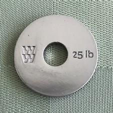 WW Weight Watchers 25 LB Award 25lb Charm Key Ring Disc Reward Accomplishment