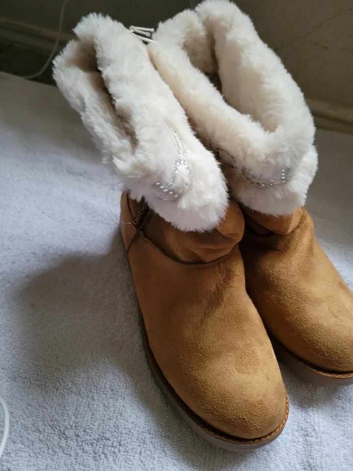 Bebe Mujeres Lanaya Imitación Piel Forrada Nieve Tobillo Invierno Botas Clima Frío BHFO 5417 Foto 4 de 4