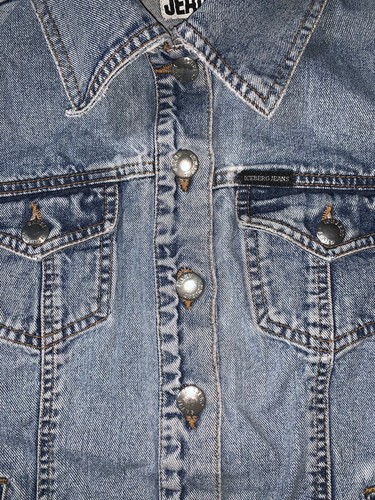 Preowned- Vintage History Iceberg Button Front Denim Vest Womens (Size 40/XS) - Picture 6 of 6