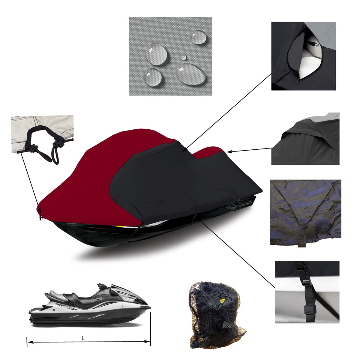 Buy Sea Doo XP Limited Fitted Cover 1998 PWC Storage JetSki In Dorr - Foto 10